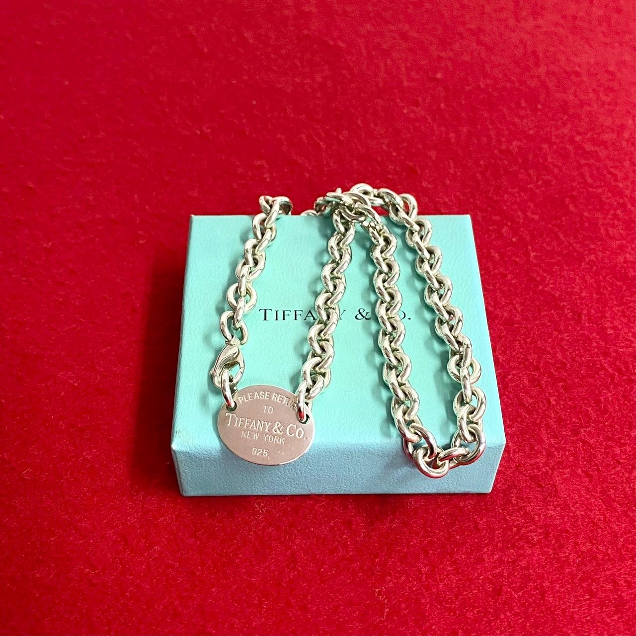 ほぼ 未使用 TIFFANY&Co. ティファニー リターントゥ オーバル