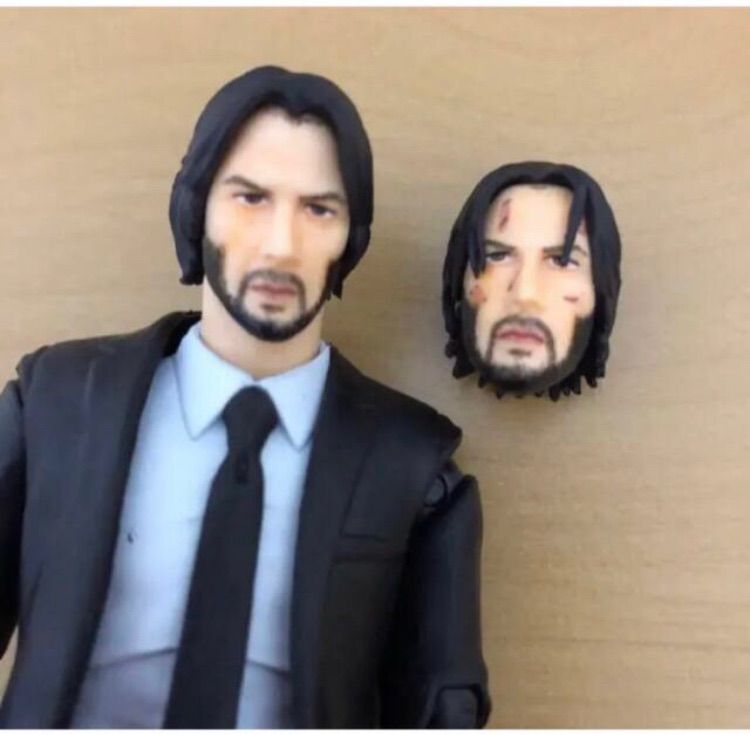新品】ジョン・ウィック フィギュア キアヌ•リーブス 映画 ノー
