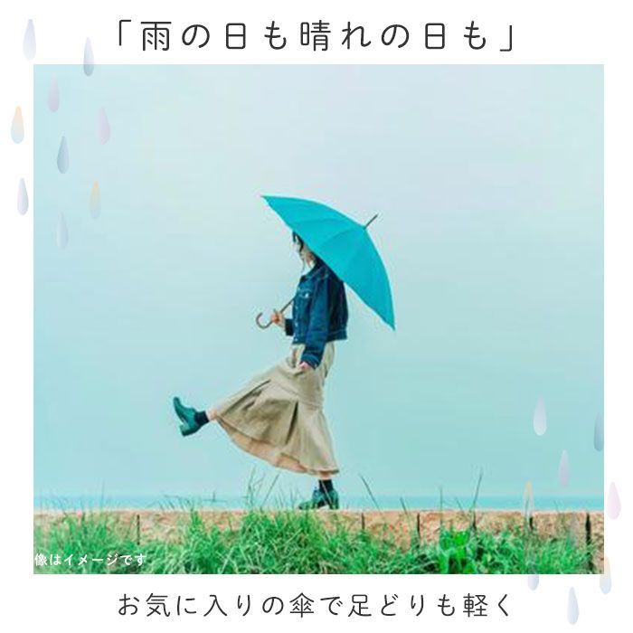 ☆ 2351水玉ライン ☆ 曲がり手元 ☆ 晴雨兼用 折りたたみ傘 50cm 傘