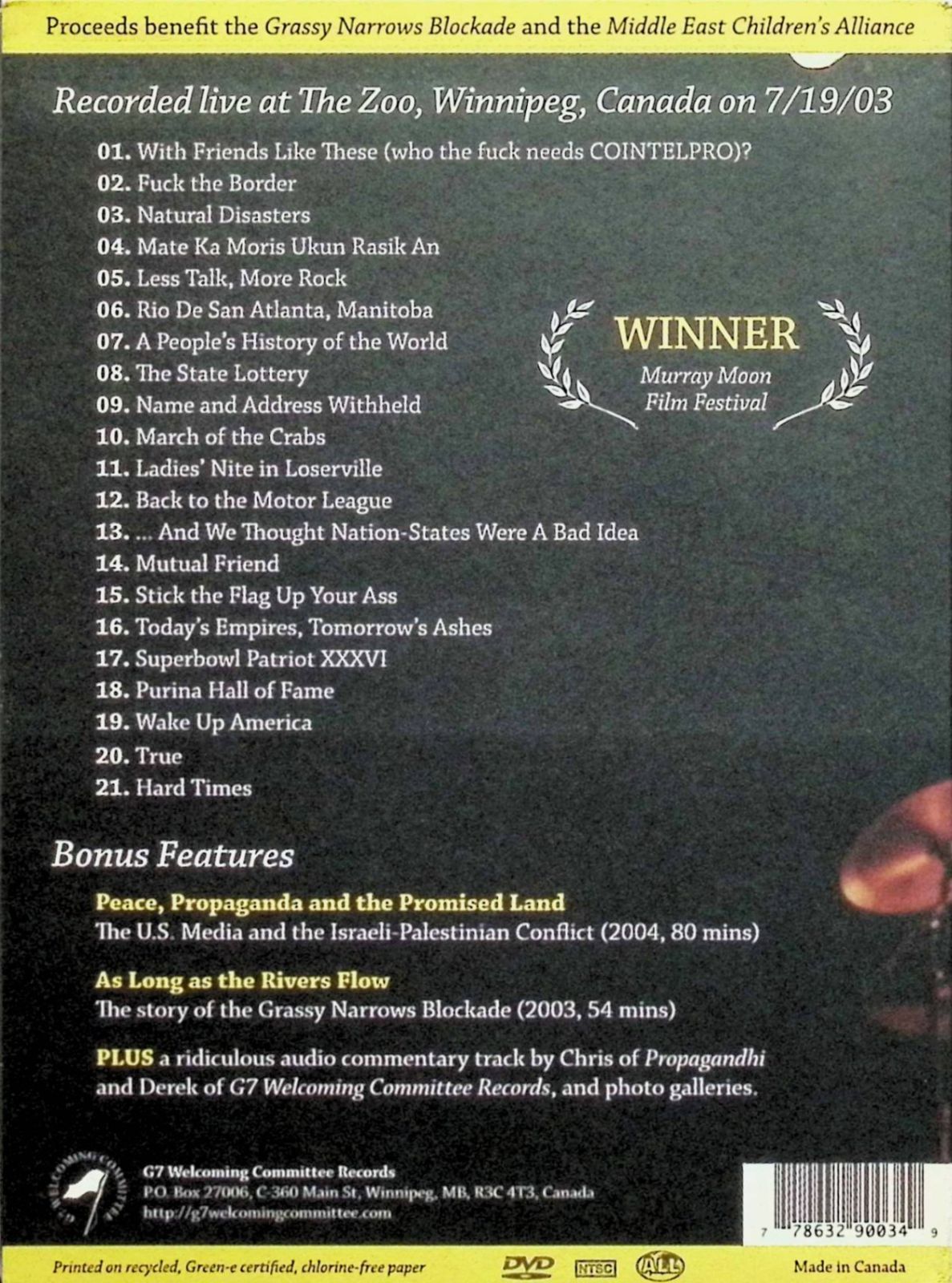 (未使用･未開封品)Live From Occupied Territory: An Official Bootleg [DVD] Live From Occupied Territory: An Official Bootleg (海外版DVD