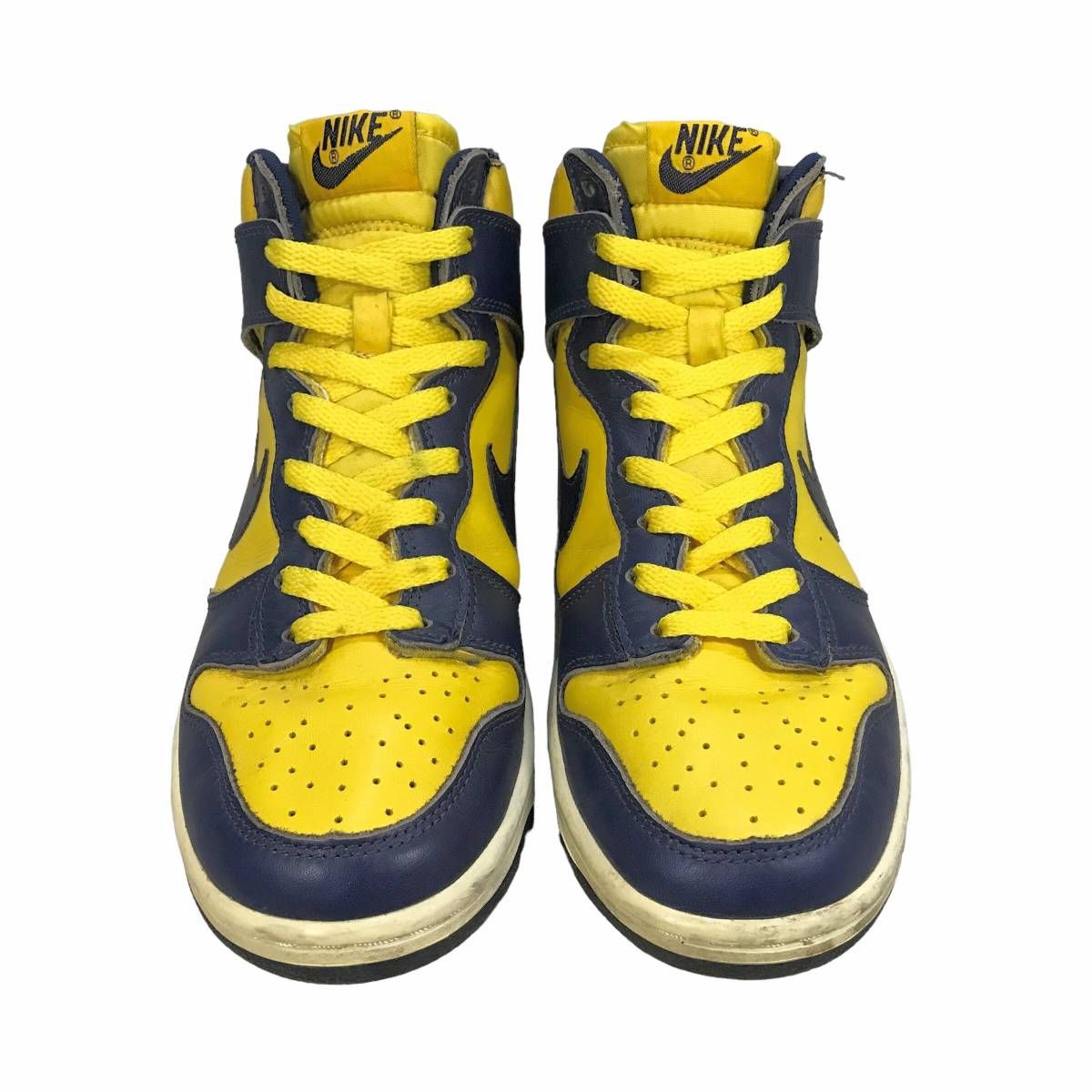 NIKE DUNK HIGH LE NAVY/VARSITY MAIZE MICHIGAN ナイキ ダンク ハイ ネイビー イエロー ミシガン  630335-471 サイズ24.5cm - メルカリ