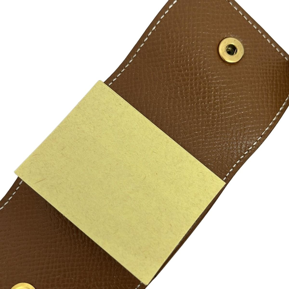 HERMES(エルメス) 小物入れ - ゴールド メモパッドカバー/ゴールド金具  