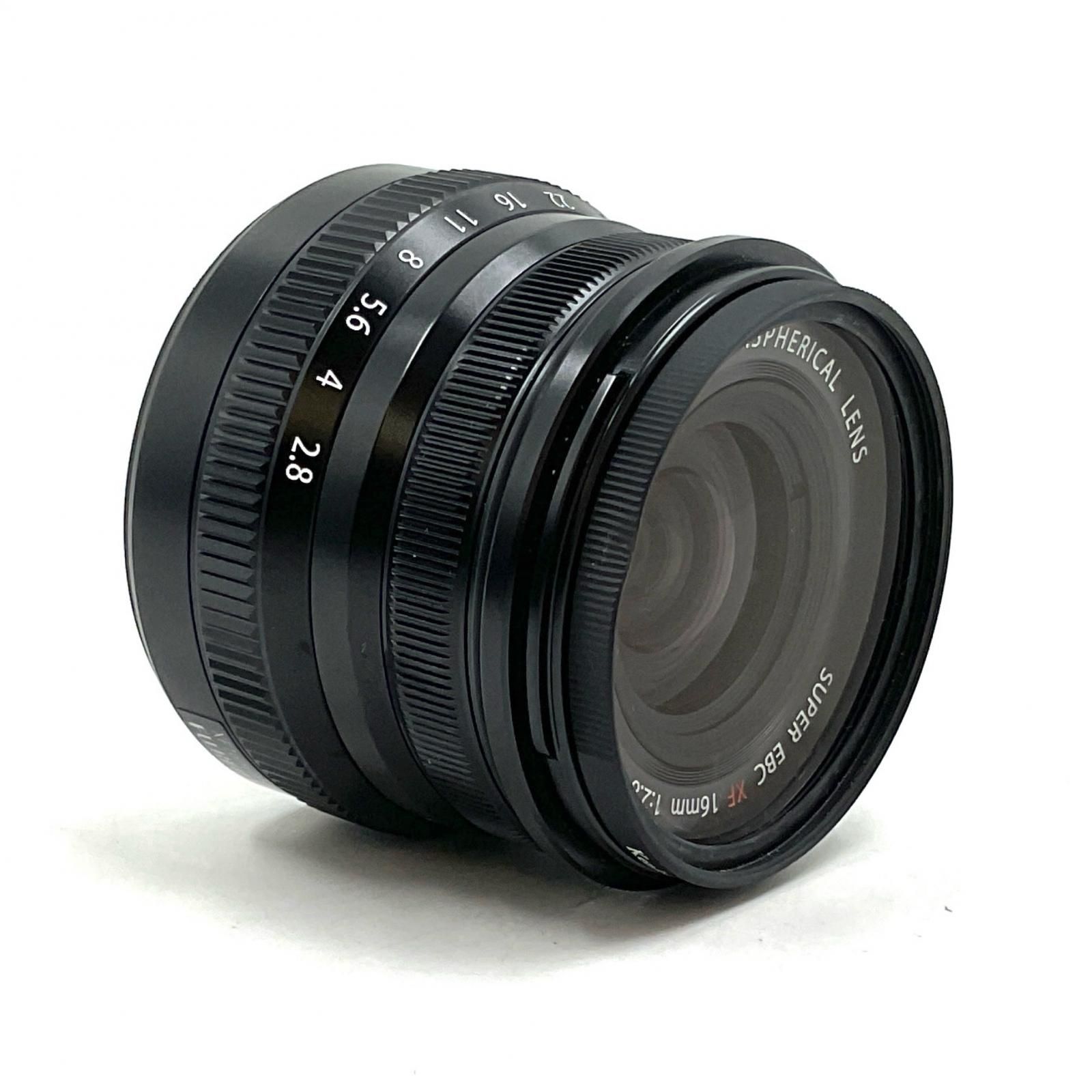 全額返金保証 最速発送 FUJIFILM フジノンレンズ XF16mmF2.8 R WR ブラック 動作 済