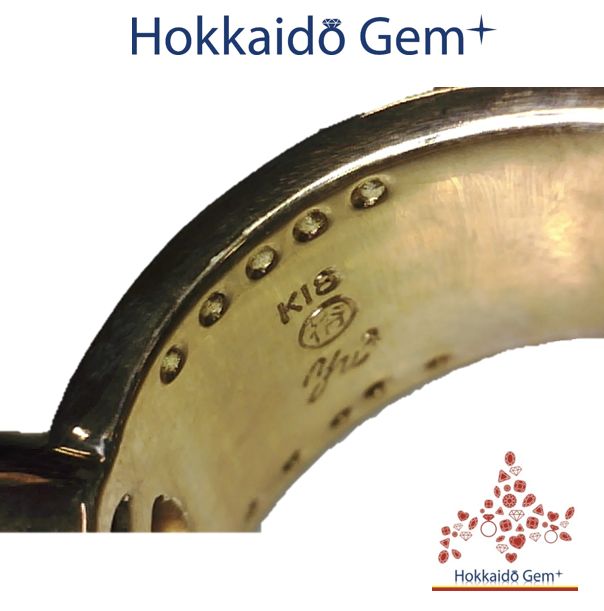 山崎裕見子 K18 / 赤銅 ブラウン ダイヤモンド リング - メルカリ