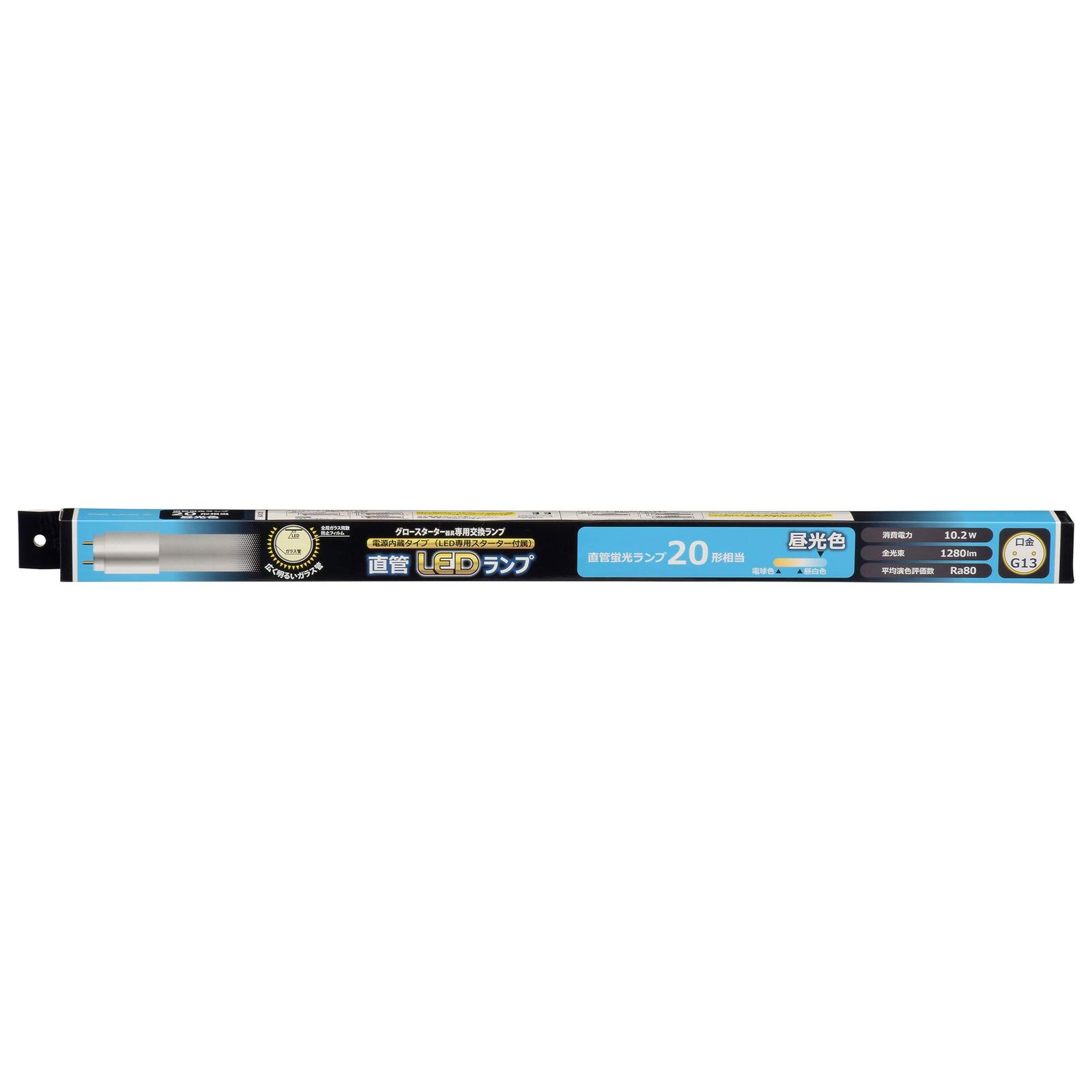 直管LEDランプ 20形相当 G13 昼光色 グロースターター器具専用 LDF20SS・D/10/13-U 06-3539 OHM オーム電機 [昼光色] [20形] [1本入]