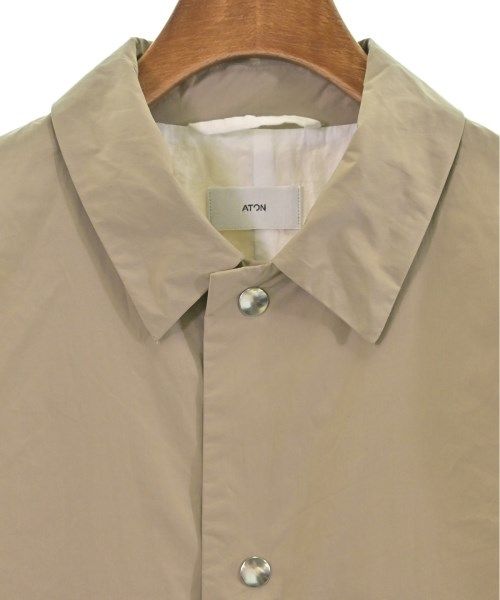 美品】 ATON エイトン ブルゾン ライトベージュ