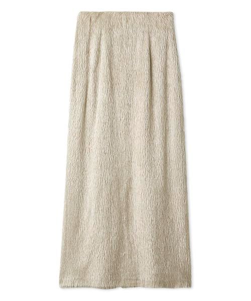 Size 1_Color BEG フレイ アイディー フェザージャガードスカート FWFS244089 レディース BEG