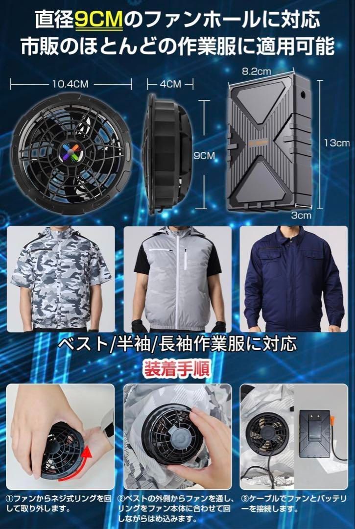 52V暴風ファンバッテリーセット 新型