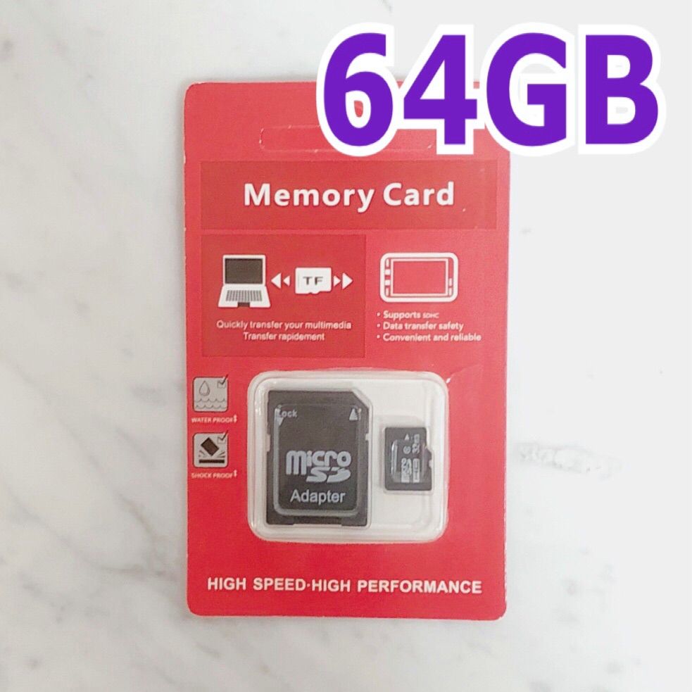 高速マイクロSDカード 64GB UHS-I U3 microSD アダプター付 - メルカリ