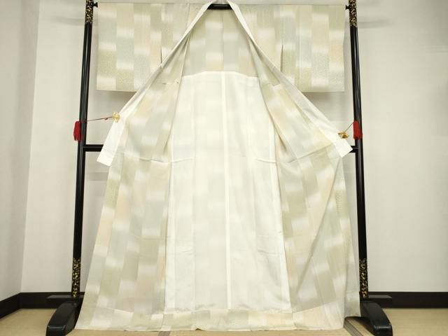 平和屋着物●長襦袢　無双仕立て　横段霞文　ロング丈　正絹　逸品　AAAT5173ck 平和屋着物○長襦袢 無双仕立て 横段霞文 ロング丈 正絹 逸品 AAAT5173ck