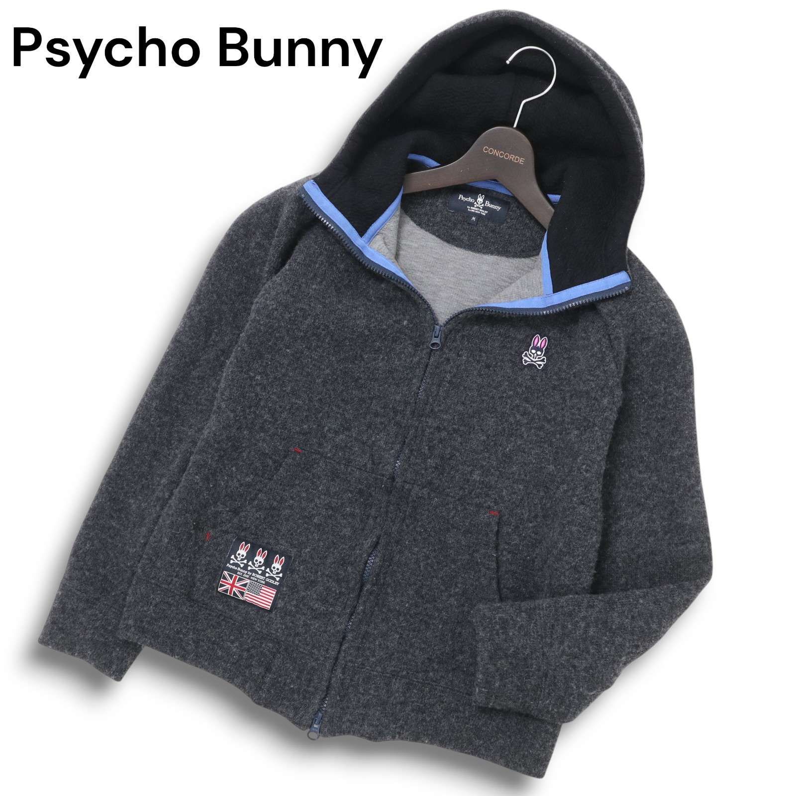 新品タグ付き Pshycho Bunny サイコバニー　ニット セーター M Psycho bunny サイコバニー ニットセーター M サイコバニー パネル