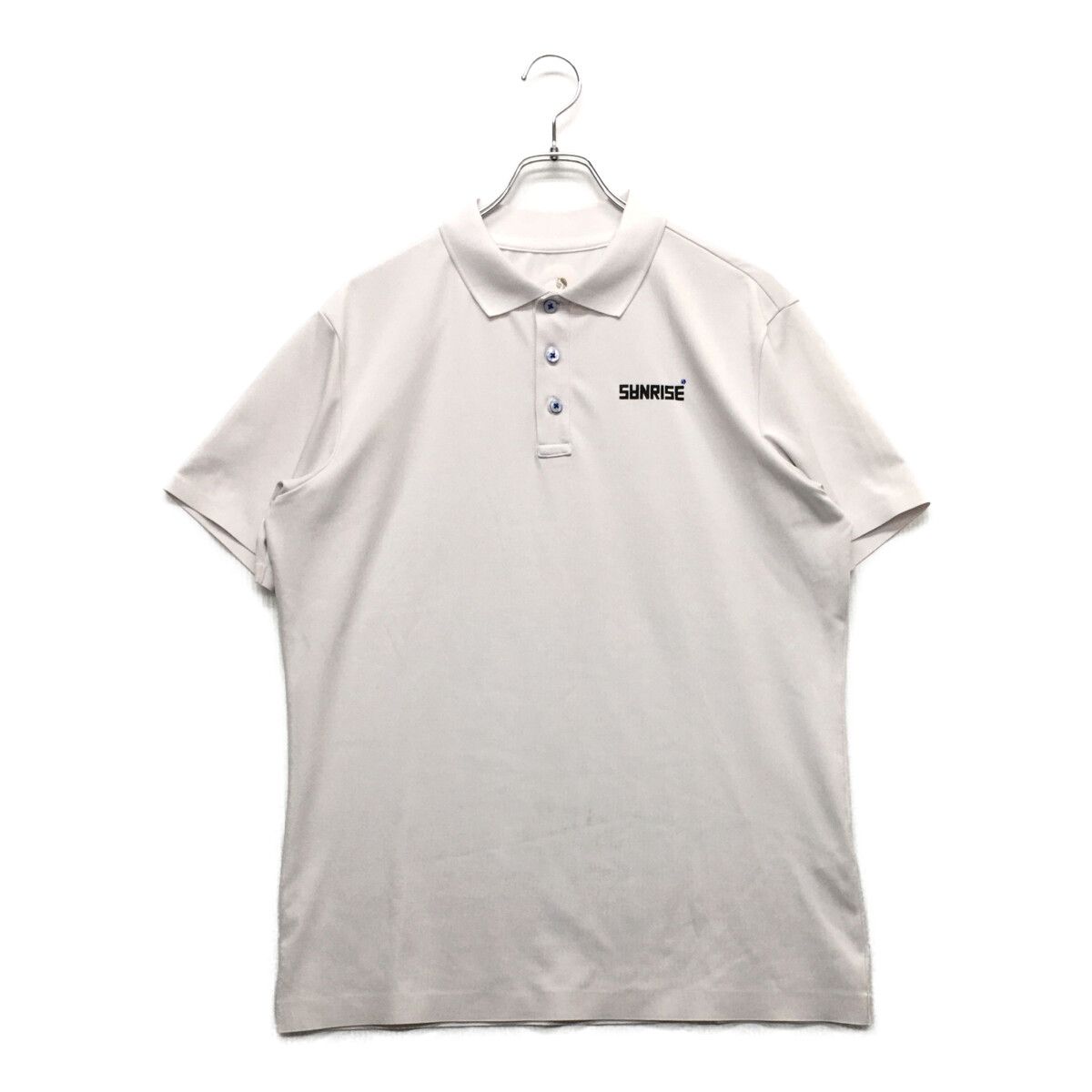 中古 メンズ サンライズ SANRISE 半袖ポロシャツ L 白 ホワイト