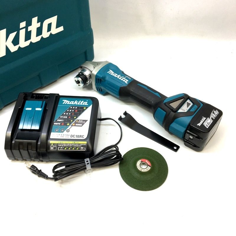 makita マキタ 充電式ディスクグラインダ GA410DRG フルセット 14.4V 6Ah 100mm コードレス 電動工具 △ DW3511