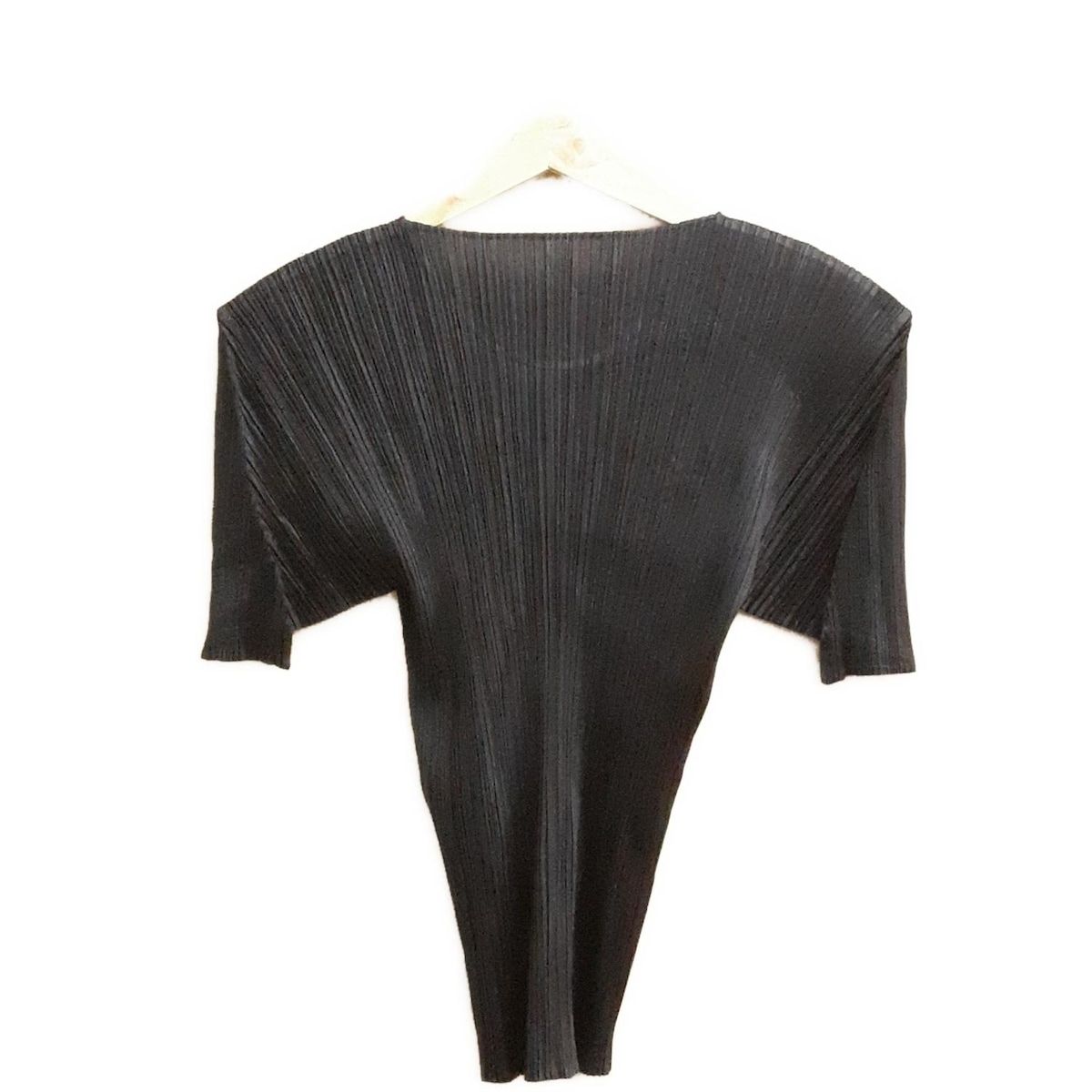 プリーツプリーズ半袖カットソー グレーブラック サイズ3 PLEATS PLEASE プリーツプリーズPLEATS プリーツ半袖カットソー