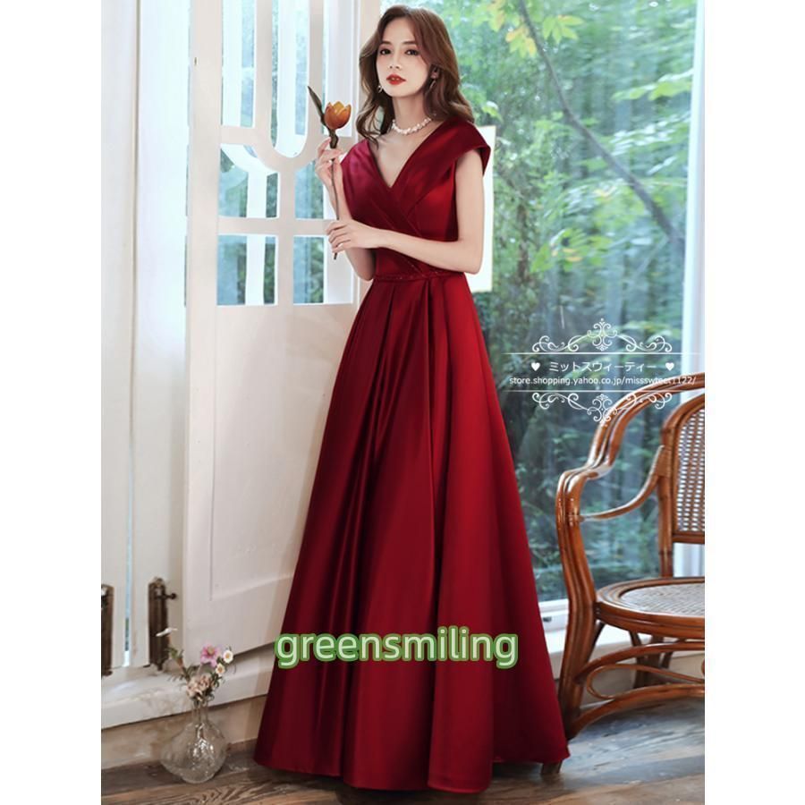 カラードレス パーティードレス ロングドレス Aライン 二次会 演奏会 発表会 披露宴 イブニングドレス ネイビー 紺 編み上げ ノースリーブ 30代 40代 トレーン カラードレス ピンク シルバー ロングドレス 演奏会用ドレス Aライン