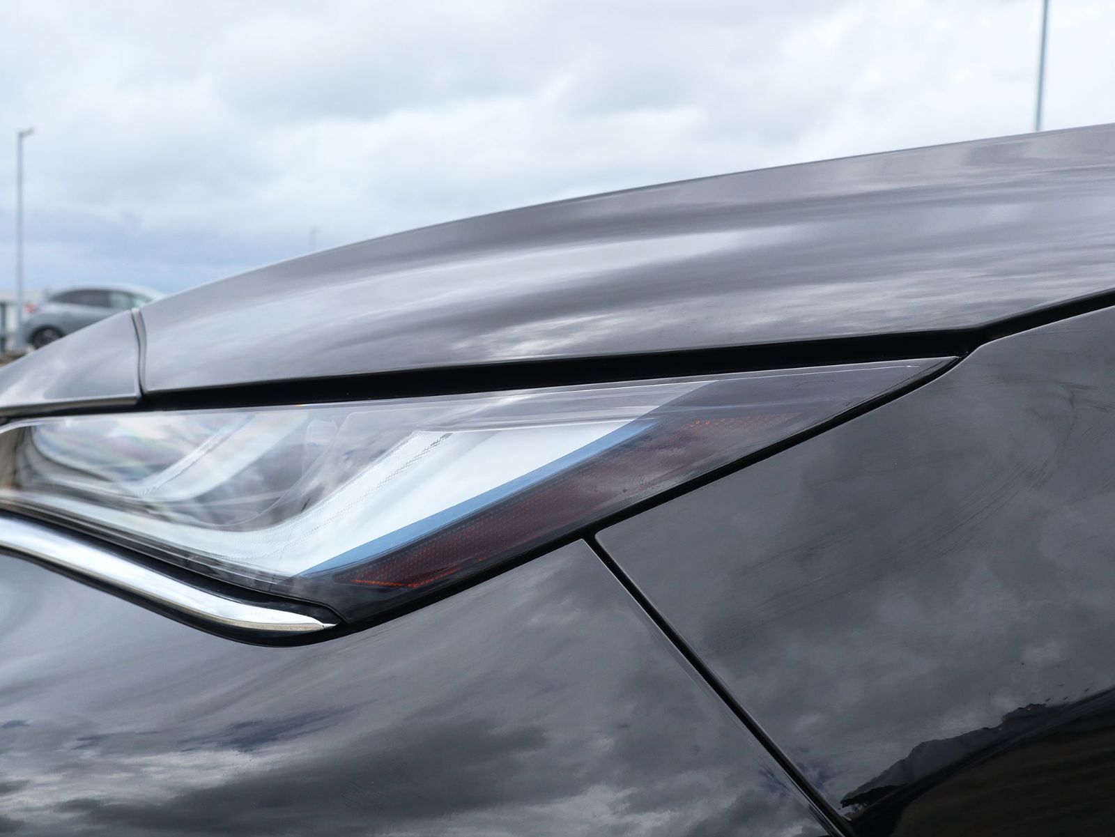 Tint+カット済み ハリアー80系 アイライン スモークフィルム MXUA80/MXUA85/AXUH80/AXUH85 ヘッドライト用 (サイドマーカー部のみ覆うタイプ) 80 ハリアー Type3