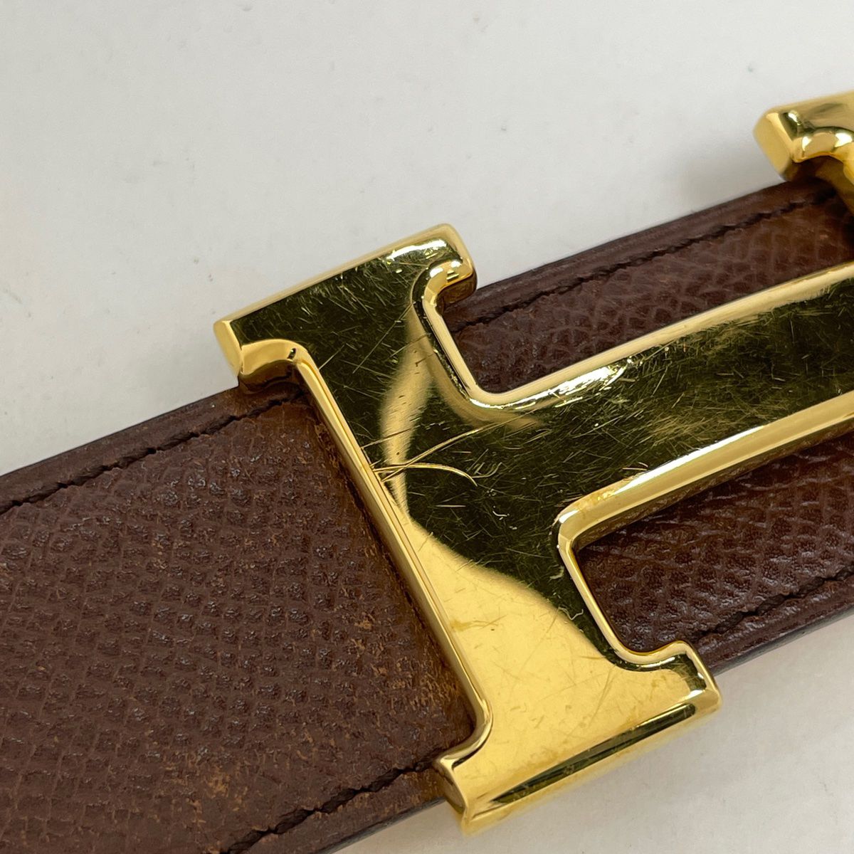 エルメス HERMES コンスタンス リバーシブル Hベルト □A刻印