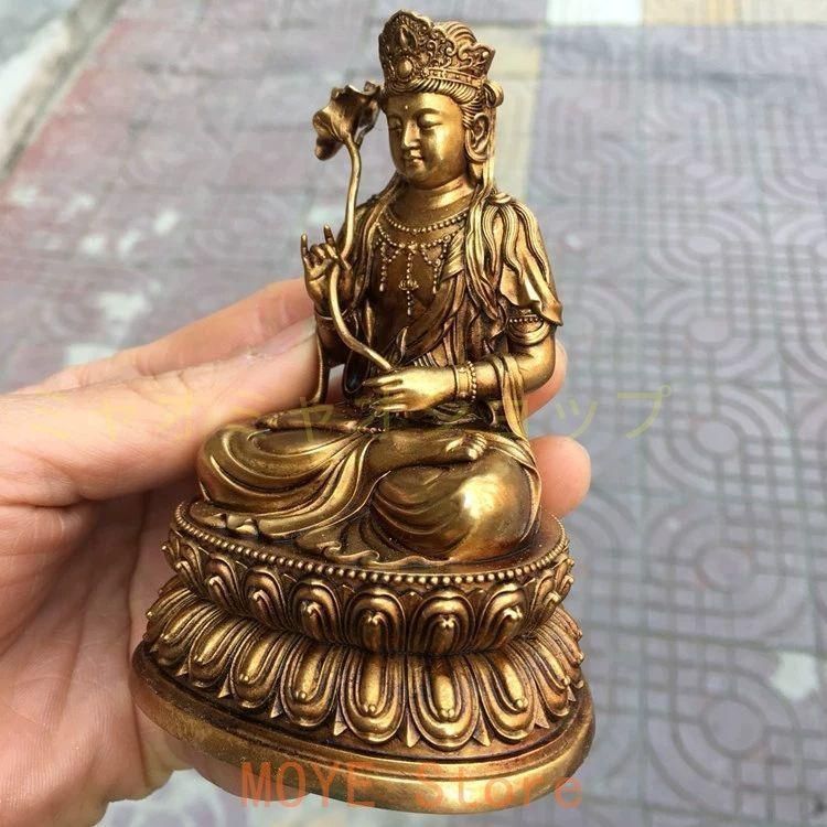 地蔵 大勢至菩薩 観音 銅製 仏像 彫刻 置物 開運 風水