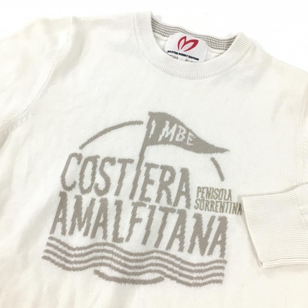 超美品】マスターバニー セーター 白×ベージュ系 カシミヤ混 ニット