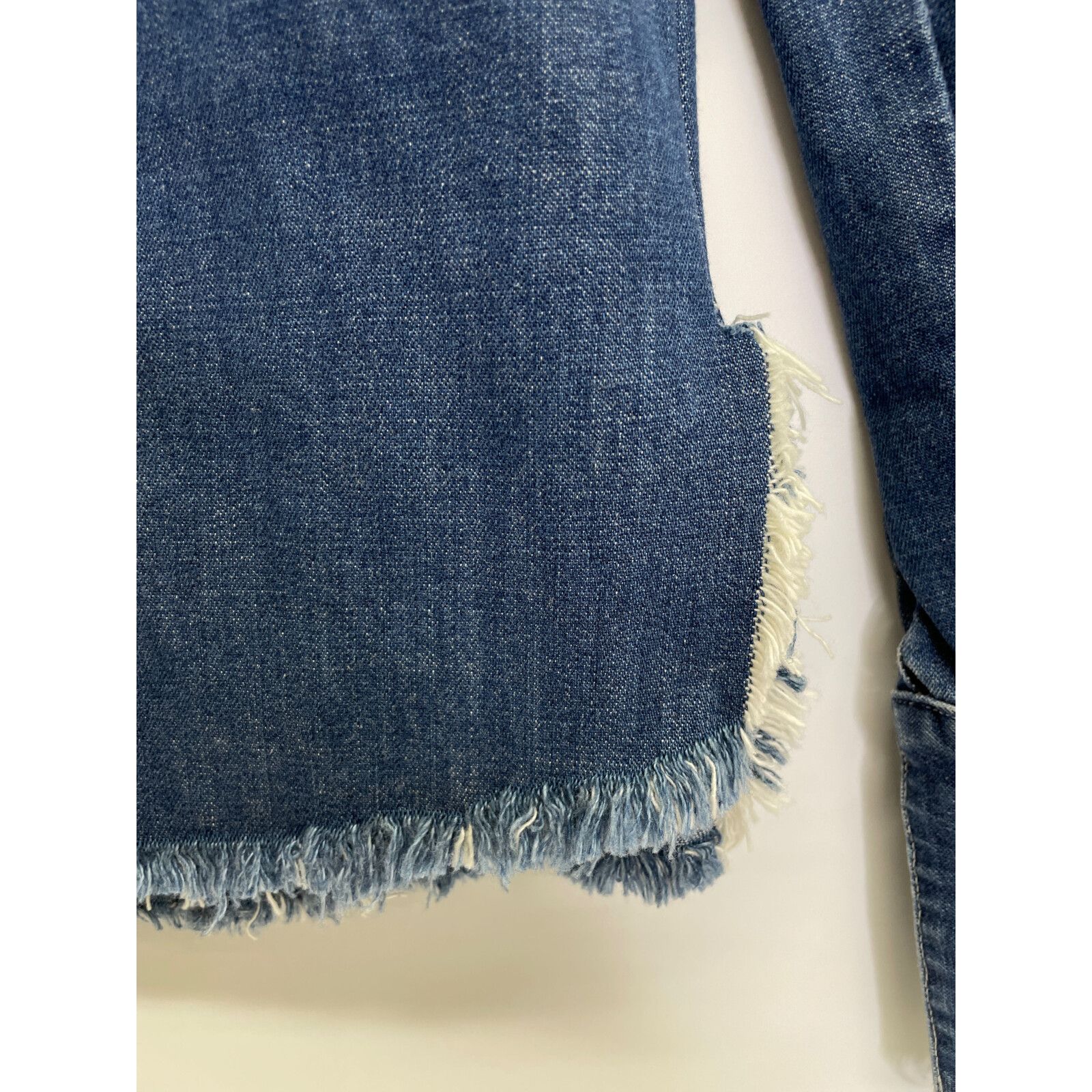 専用Greg Lauren フリンジデニムシャツ セール】 オーバーサイズ ロング デニム シャツ （シャツ