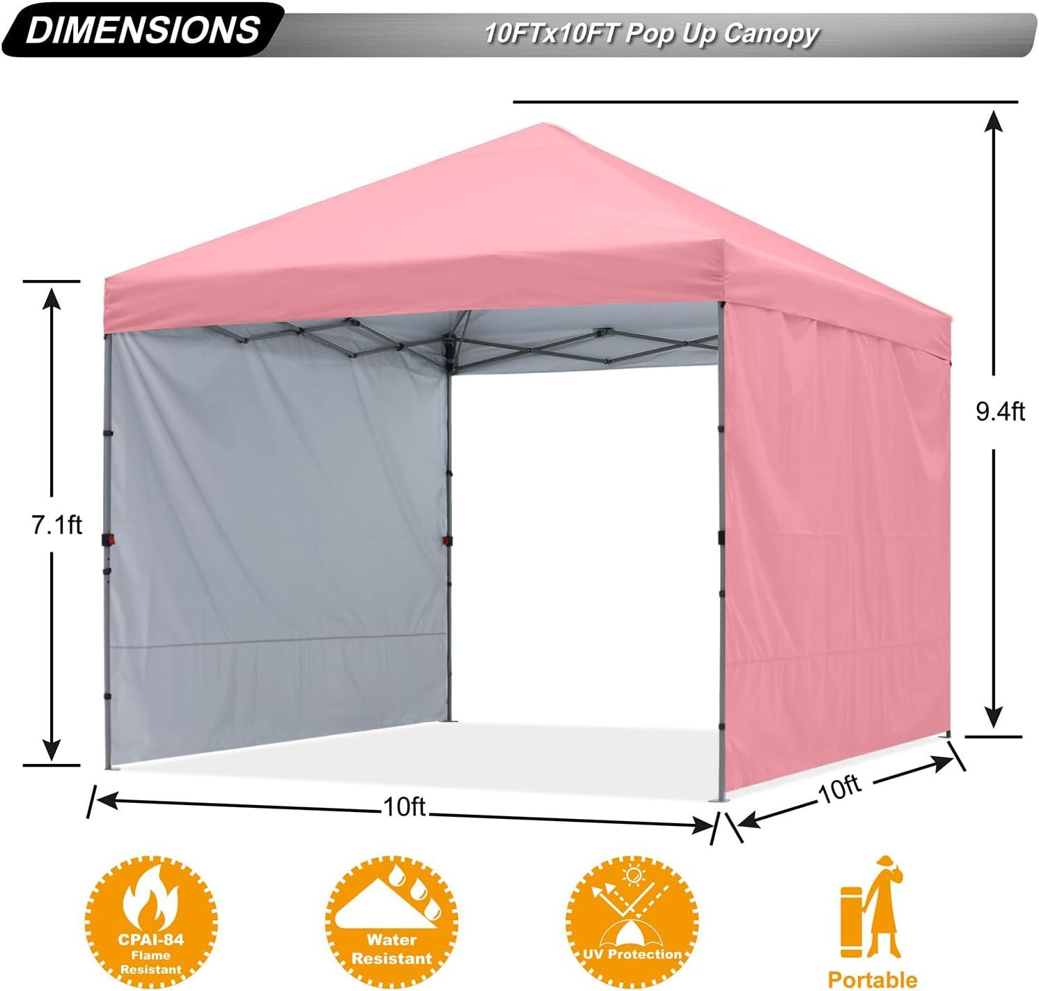 ABCCANOPY ワンタッチタープテント　ピンク Amazon | アウトドア、イベントと役に立つこといっぱい!UVカット