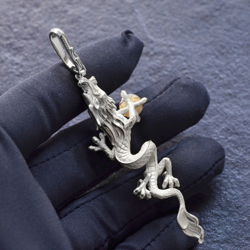 ペンダントトップ メンズ K18WG 18金 ホワイトゴールド 喜平用 メンズ