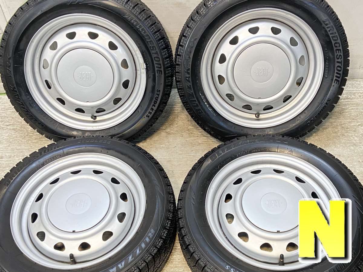 155|65R14 ブリヂストン ブリザック VRX JECT 14x4.5 100|114.3-4穴 タイヤ スタッドレスタイヤ ホイールセット 4本セット w14251006000