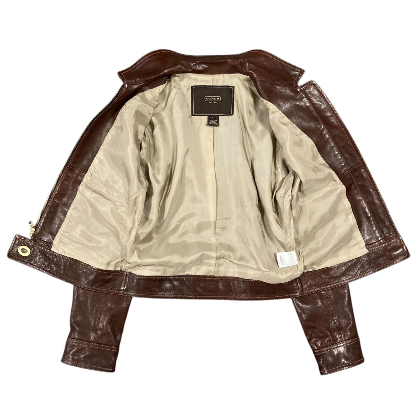 m14 美品 COACH コーチ ライダース レザージャケット ターンロック