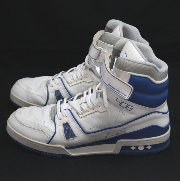 LOUIS VUITTON ホワイトスニーカー 8.5 中古・古着通販】LOUIS VUITTON (ルイ ヴィトン) ハイカットスニーカー