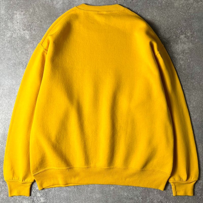 USA製】90s Russell カレッジ スウェット 黄色 ビンテージ 90s USA製