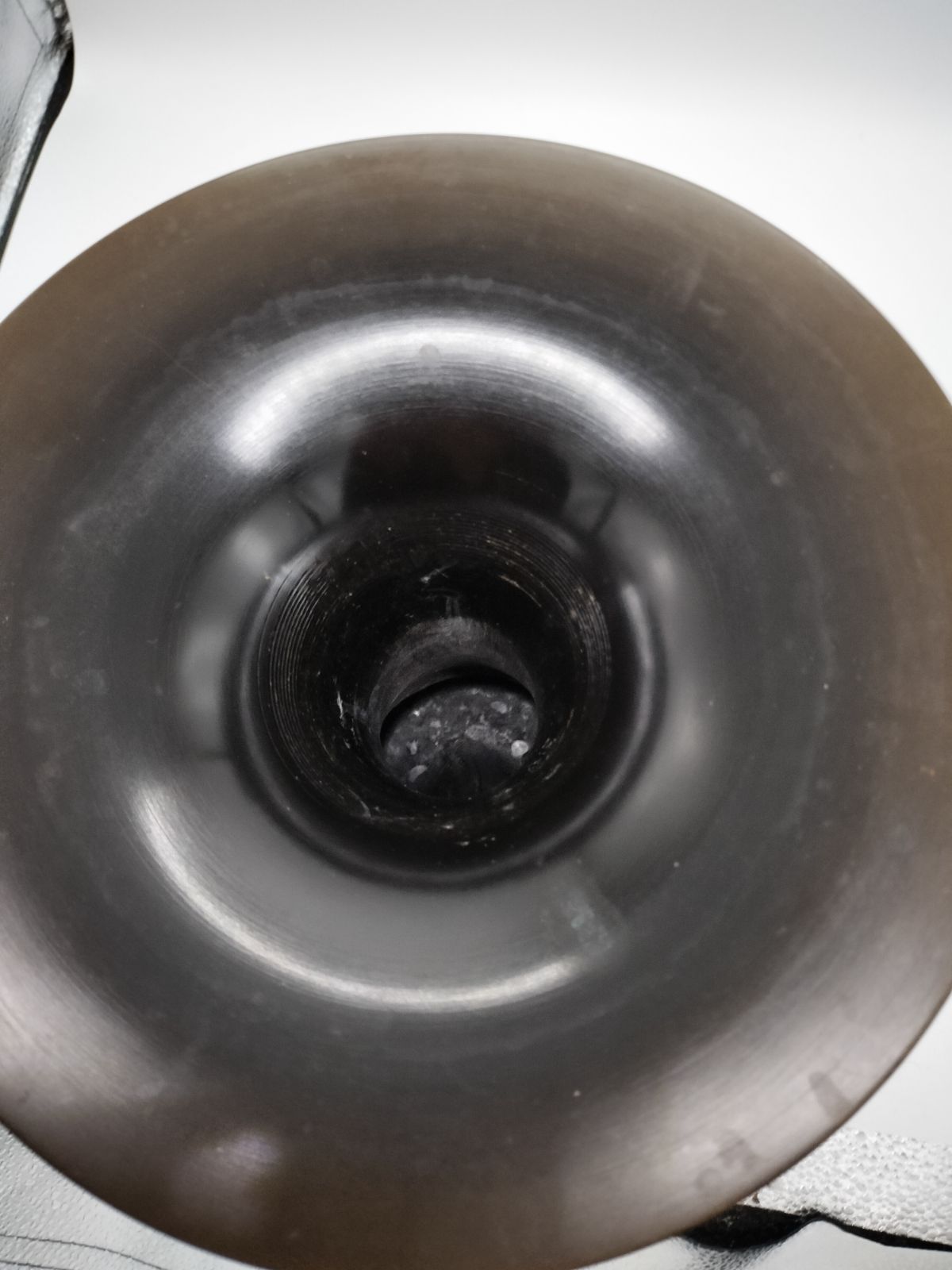 花器 銅製 銅器 ラッパ型 円形 窯 工房 池坊 変形 シンプル 生花 華道