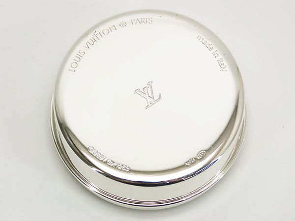 ほぼ ルイヴィトン LOUIS VUITTON モノグラム フラワーモチーフ スーベニア ボックス 乳歯ケース ピルケース 小物入れ スターリングシルバー シルバー925 AG925 GI0851