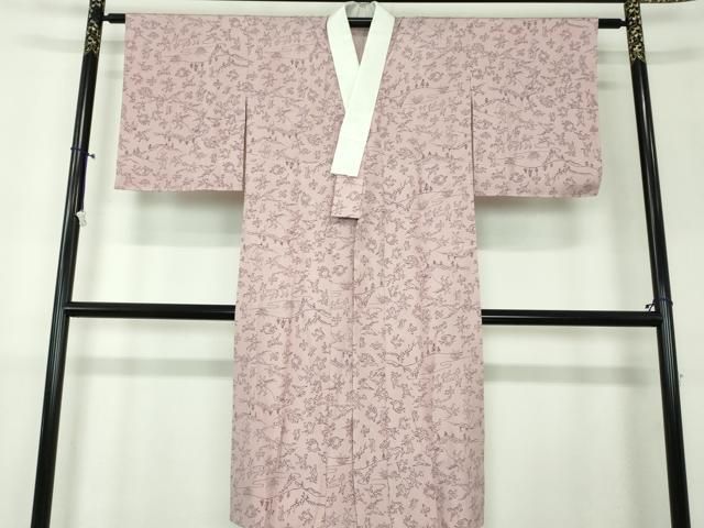 平和屋着物●上質な長襦袢 無双仕立て 鳥獣戯画 正絹 DAAX4679ps