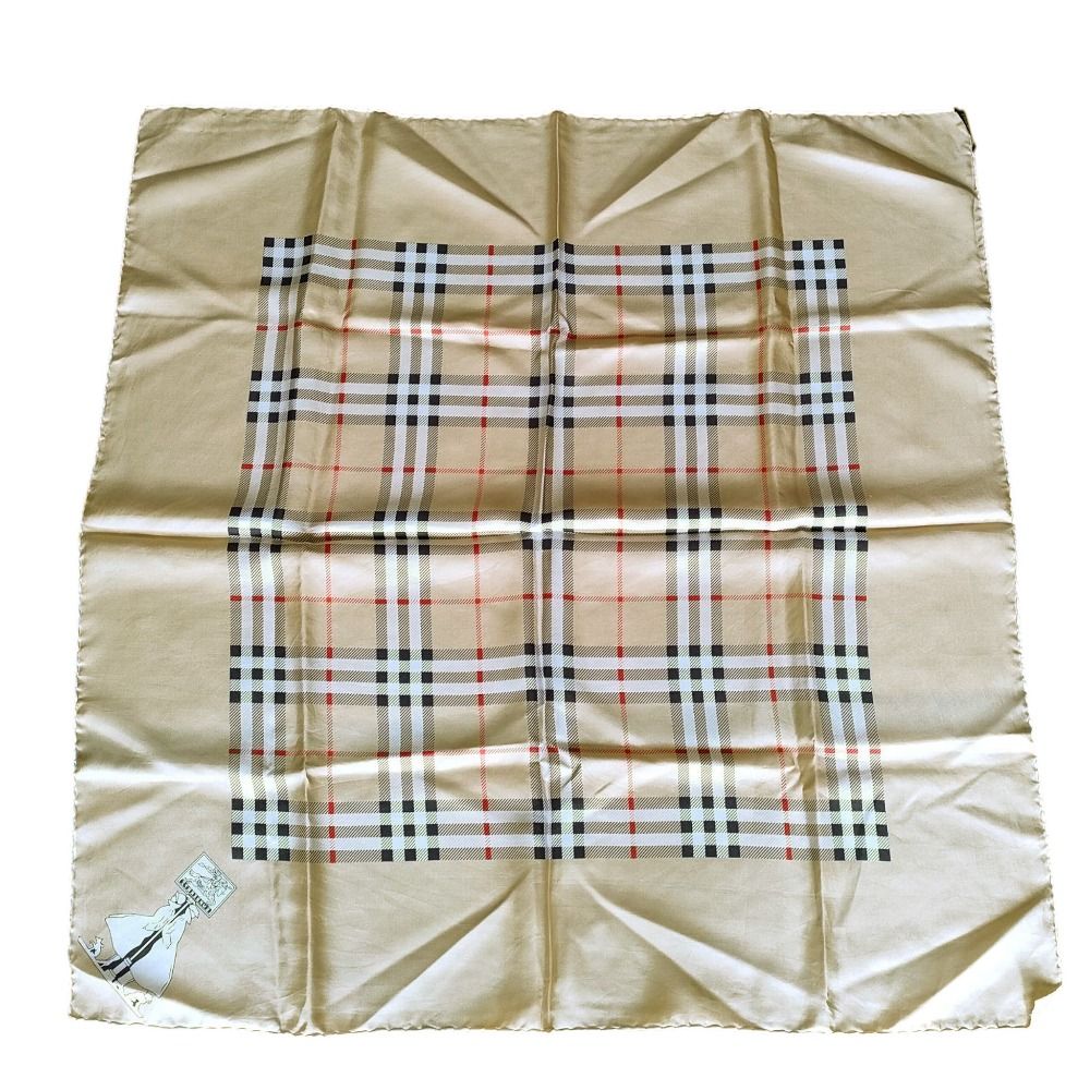 新品未使用　バーバリー　Burberry 大判スカーフ　絹100% ノバチェック 新品未使用品】BURBERRY バーバリー ノバチェック スカーフ 絹