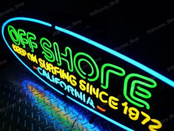 サーフブランド オフ・ショア ロングボード ネオン管（カリフォルニア