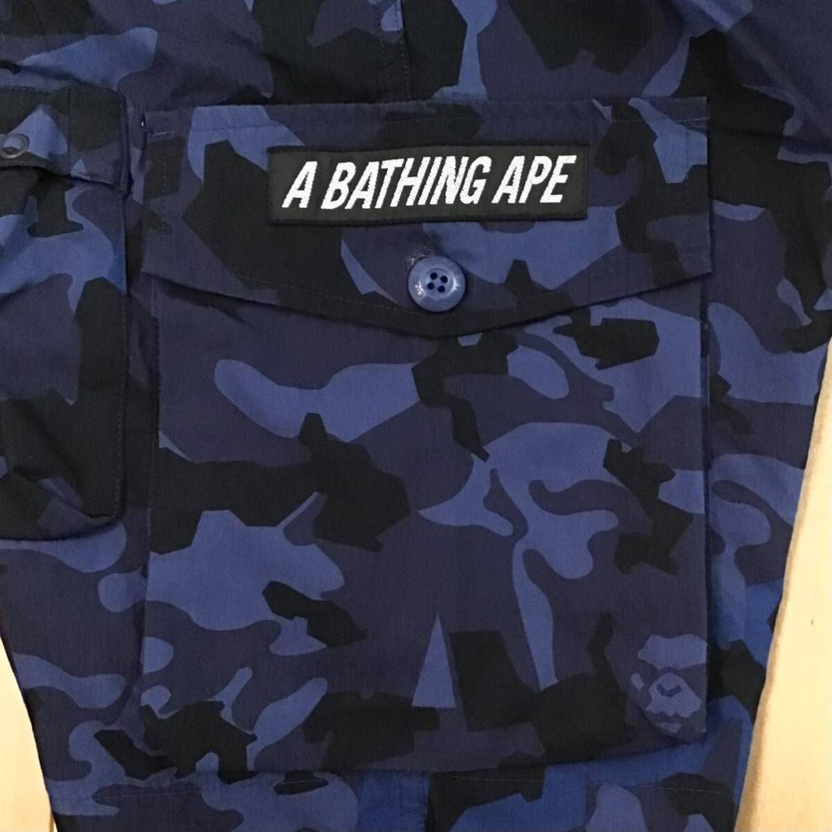 BAPE SAND camo カーゴ ハーフパンツ a bathing ape BAPE SAND camo カーゴ ハーフパンツ Mサイズ ネイビー a bathing ape