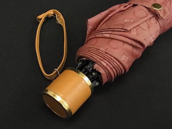 セリーヌ 長傘 傘カバー付き セリーヌ ブラック長傘 フック型ハンドル