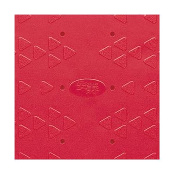 まとめ アロン化成 吸着すべり止めマット浴槽内用 M 36×70cm レッド 535-458 1枚 ×3セット