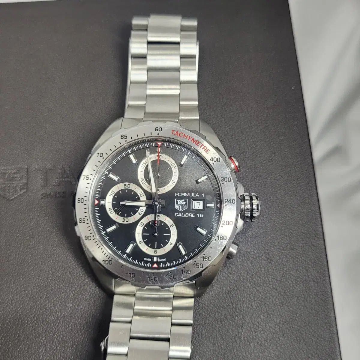 ◈ TAG Heuer タグホイヤー フォーミュラ 1 クロノグラフ オートマティック 黒文字盤 時計 43mm