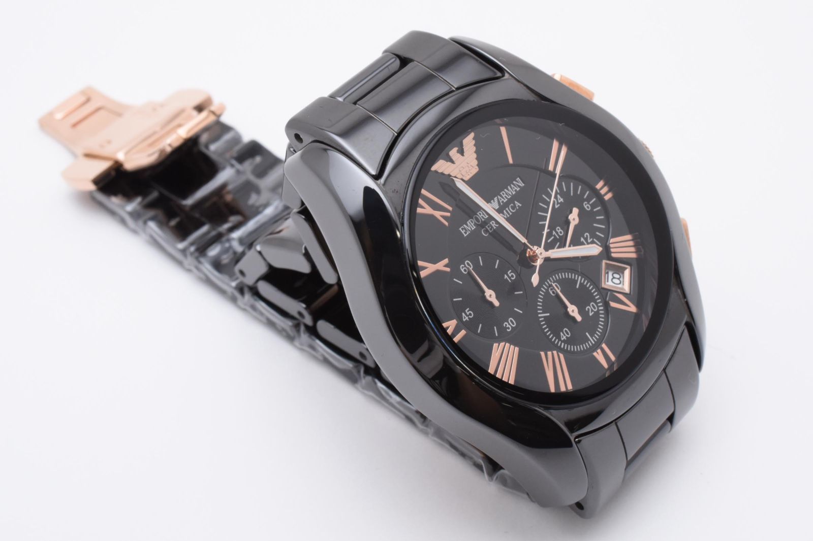 新品 ARMANI エンポリオアルマーニ AR1403 セラミカ 白 アルマーニ 