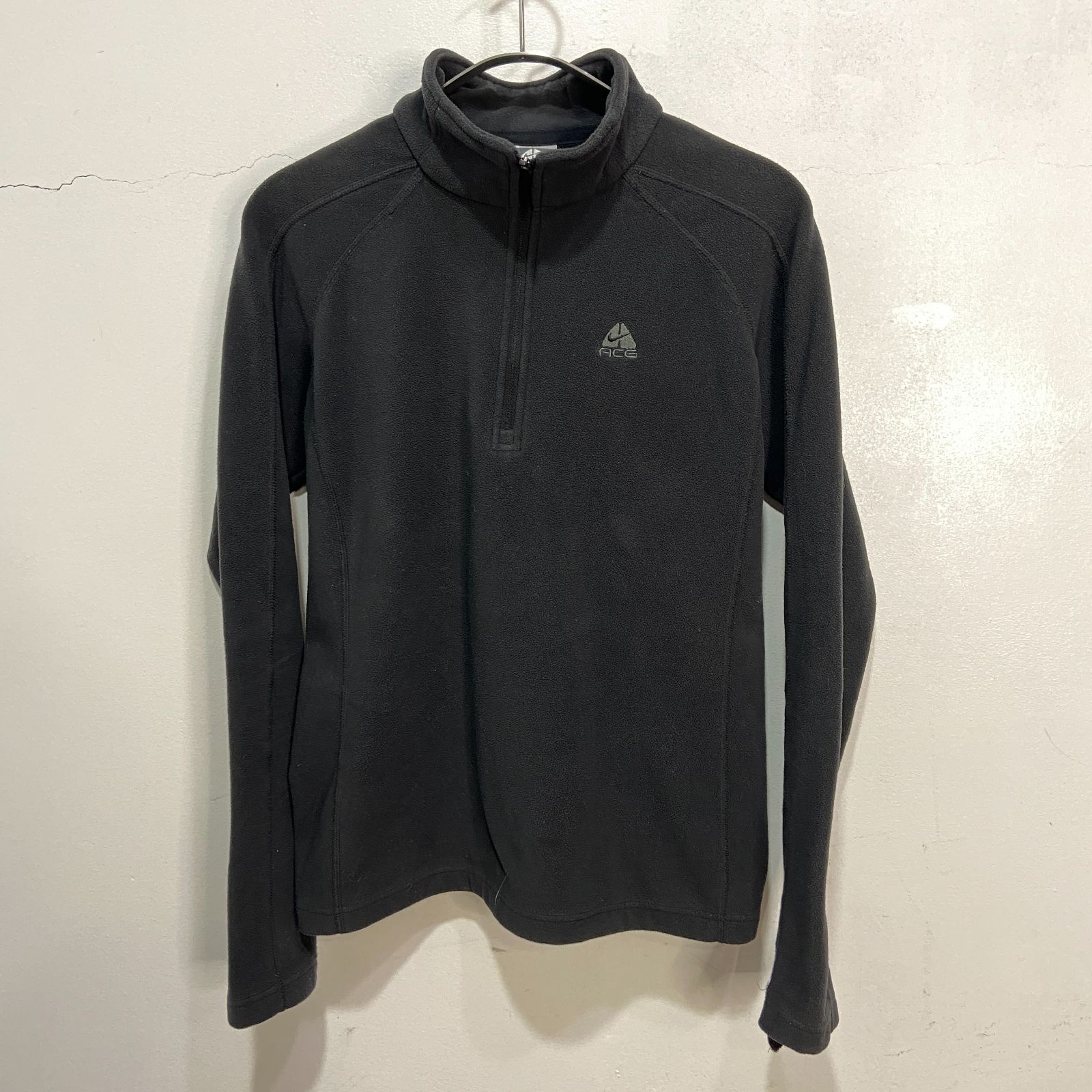 NIKE ACG 中綿入り ハーフジップ プルオーバージャケット ブラック M 98年製 NIKE ACG Half Zip Pullover Fleece 黒 XXL 90s ナイキ
