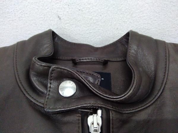 EMMETI シングルライダース ラムレザージャケット メンズ サイズ44 羊
