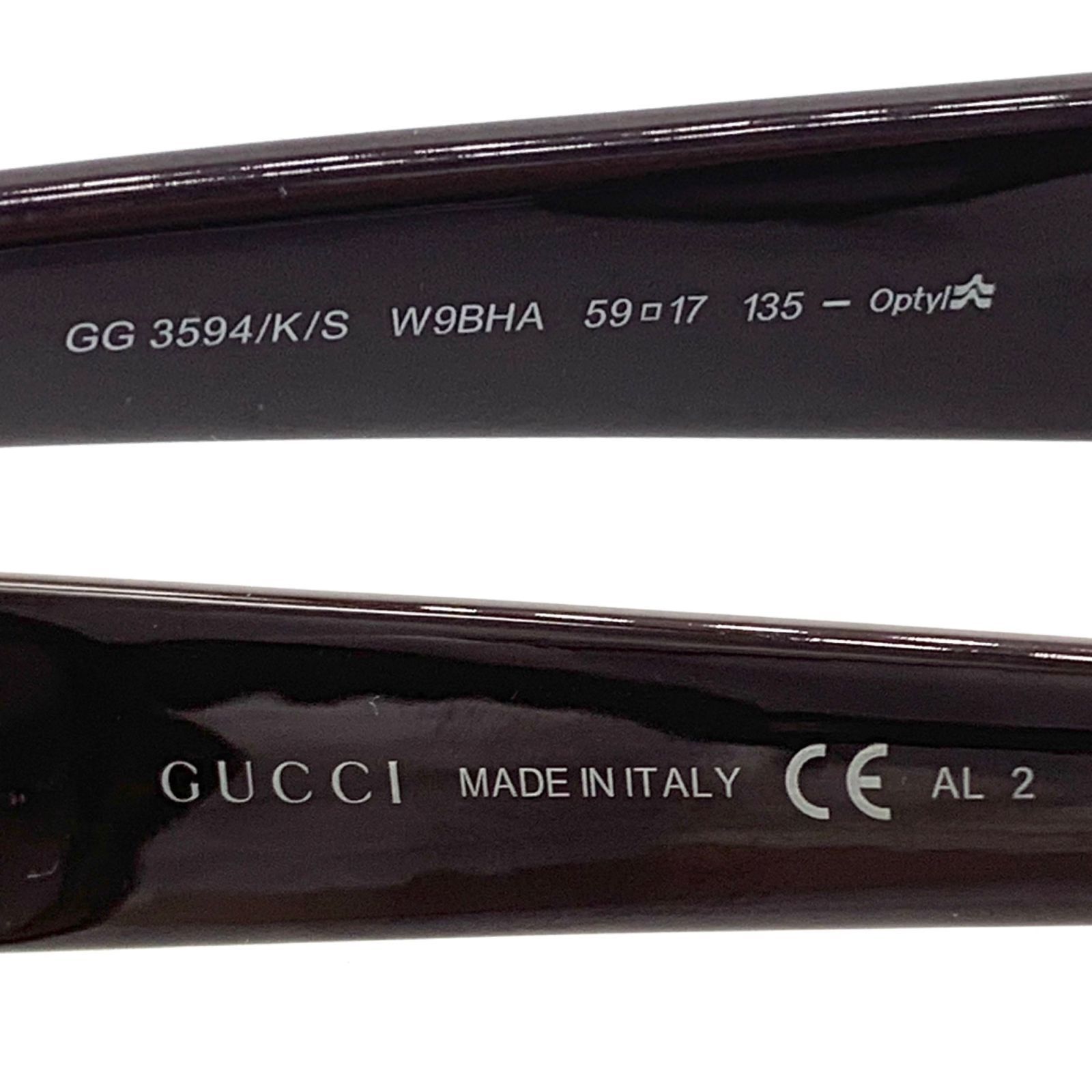 ▽GUCCI/グッチ サングラス GG3594/K/S W9BHA 52□17135 ダーク