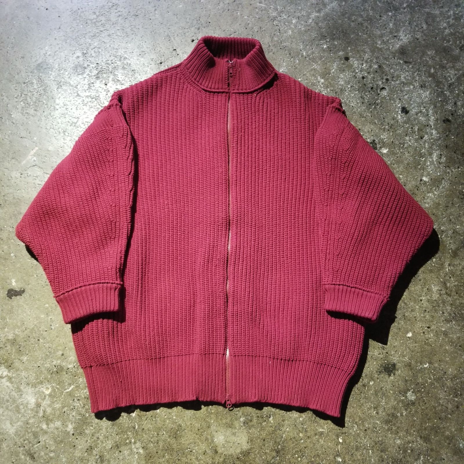 極美品　Y’s ワイズ　ヨウジヤマモト　ニット　サイズ2 Y's オーバーサイズ ジップアップニット 2 サンプル ワイズ