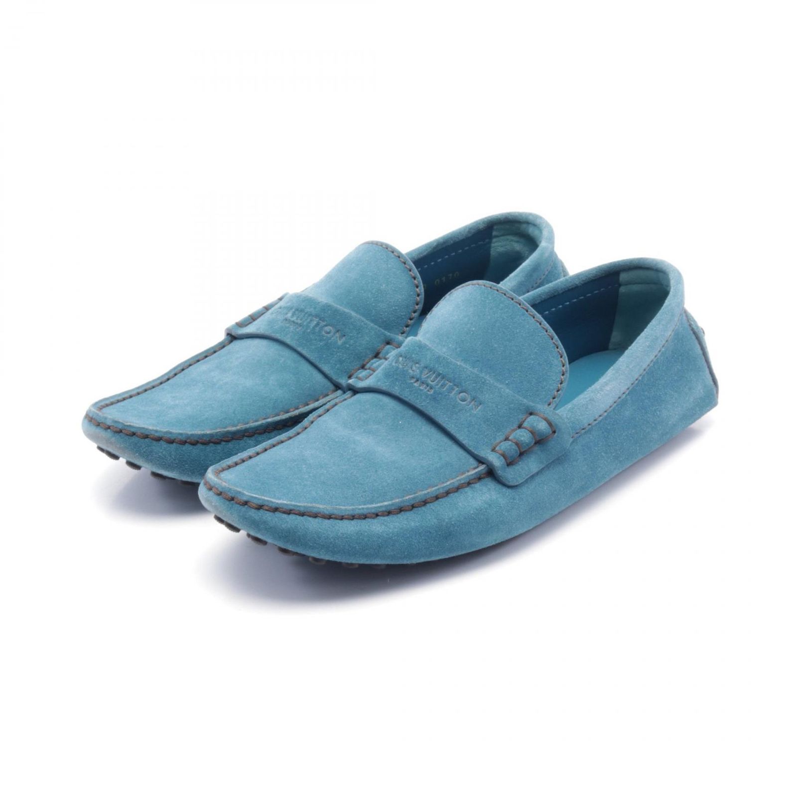 ルイ・ヴィトン LOUIS VUITTON カジュアルシューズ ブルー スウェード