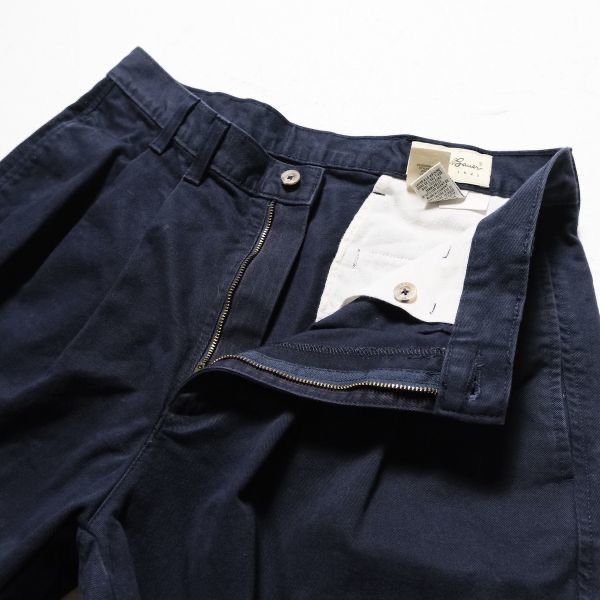 Eddie Bauer〈2タックワイドコットンチノパンツ 00s W34 〉 Eddie Bauer チノパン W34 エディーバウアー タックパンツ