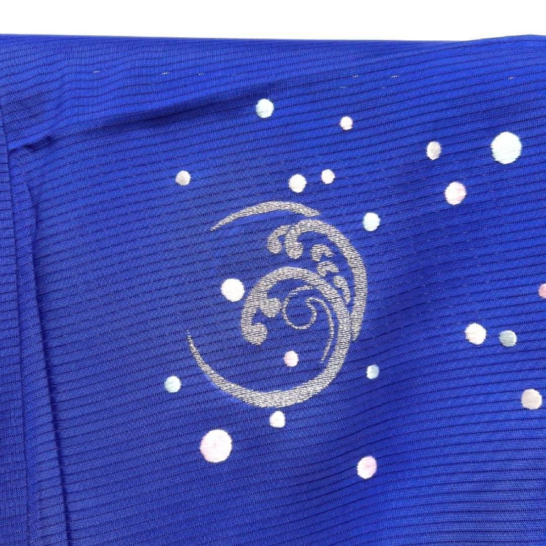 アンティーク 付け下げ 夏用 絽 刺繍 波 ドット 紋無し 着物 045a d 