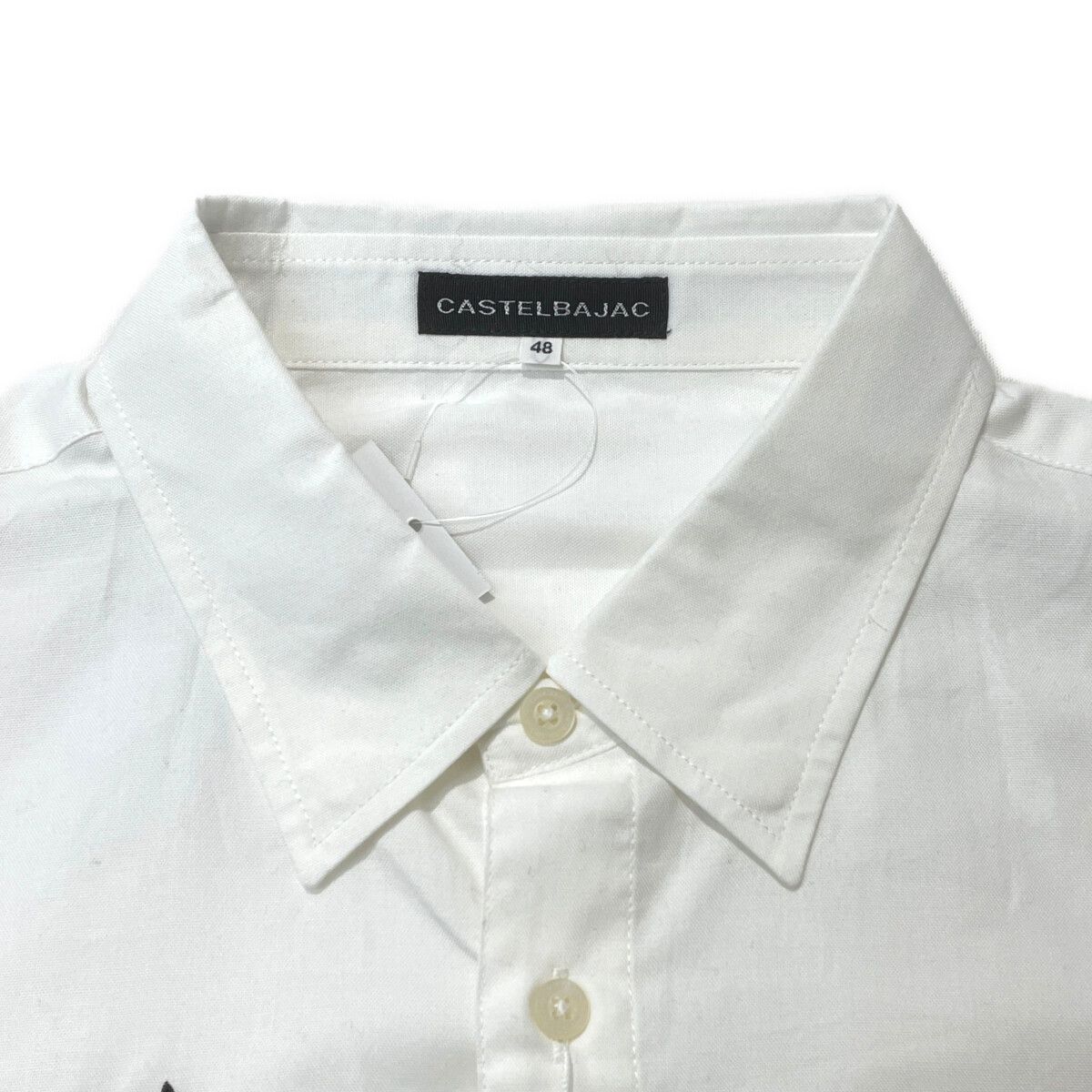 CASTELBAJAC - coco 未使用品 カステルバジャック JC de CASTELBAJAC メンズ 長袖シャツ 48(L) 白系 ホワイト スヌーピー 未使用品 メンズ カステルバジャック JC de CASTELBAJAC 長袖