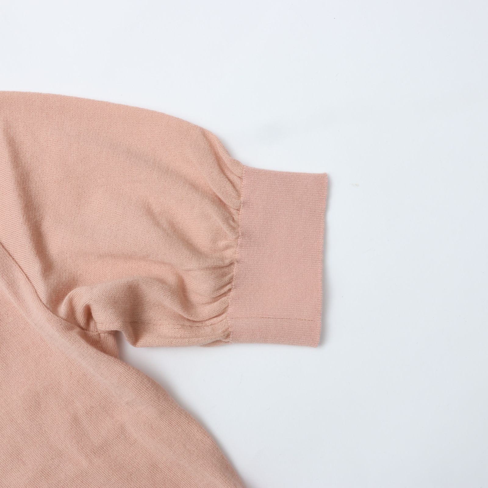 MEYAME メヤメ COTTON KNIT TEE PINK コットン ニット ティー