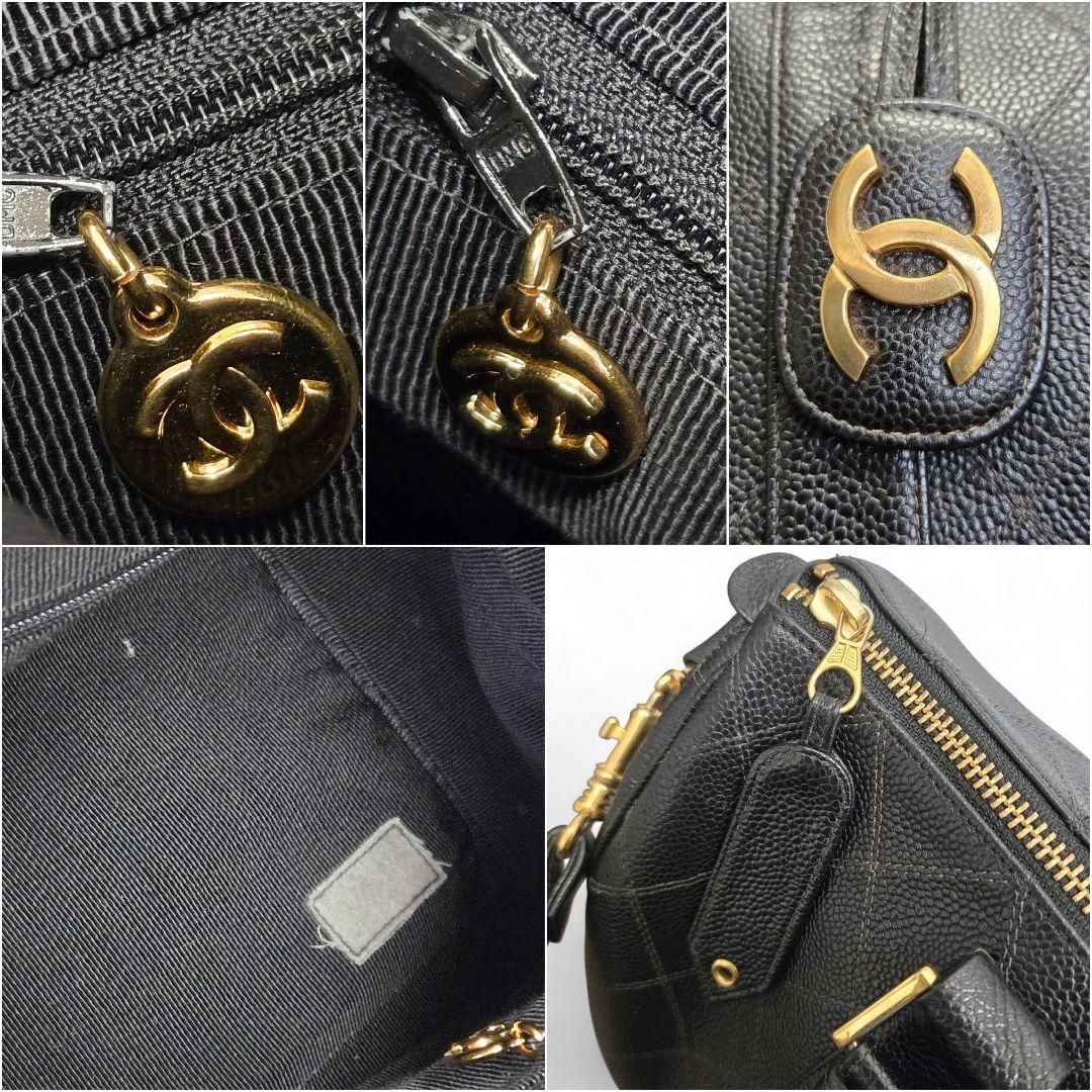 シャネル ビコローレ キャビアスキン 2way ミニ ボストンバッグ